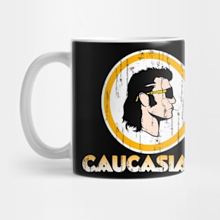 Caucasians New Logo Parody Mug